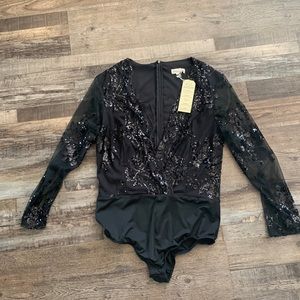 SEQUIN BODYSUIT SZ LG